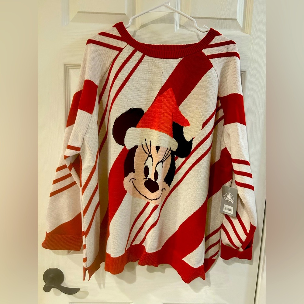 Disney Women’s Candy Cane Sweater Size 1X